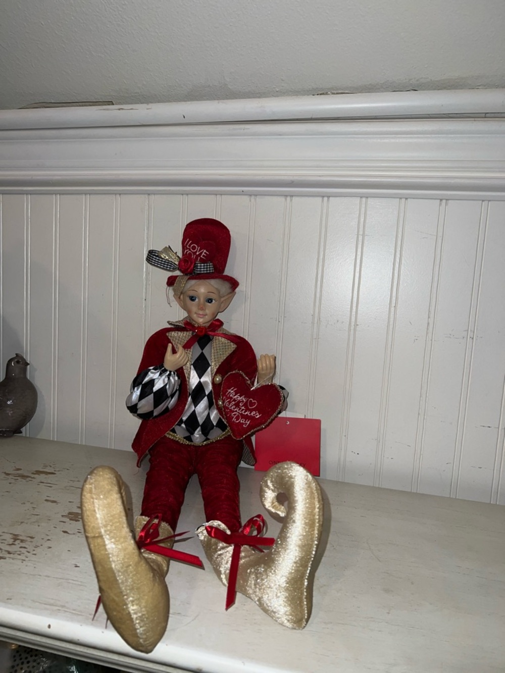 Cynthia Rowley Elf Posable Valentine’s Day shelf sitter